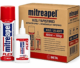 Apel Flex Hızlı Yapıştırıcı 400 ml. 100 gram Koli 25 Adet